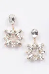 Fashnzfab Multi Rhinestone Dangle Earring In Multi