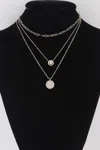 Fashnzfab Multi Smiley Face Necklace In Multi