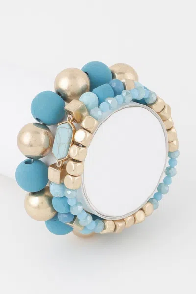 Fashnzfab Multi Stone Beaded Bracelet