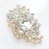 Fashnzfab Multi Stone Cluster Pin Brooch In Multi