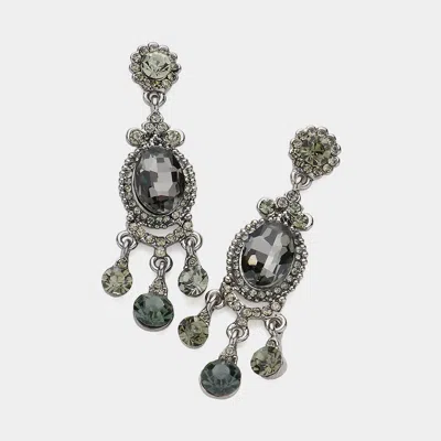 Fashnzfab Multi Stone Dangle Evening Earrings