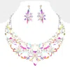 Fashnzfab Multi Stone Evening Necklace In Multi