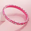 Fashnzfab Multi Stone Paved Bangle Bracelet Pink In Pink
