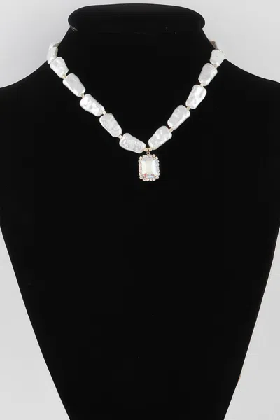 Fashnzfab Multi Stone Pendant Necklace