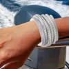 Fashnzfab Multi-strand Faux Leather Cord Bracelet In Multi