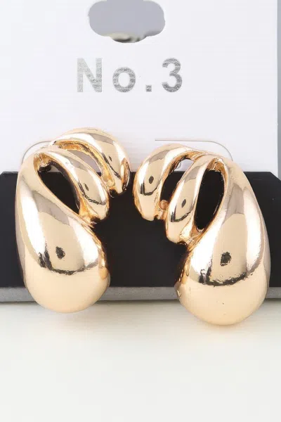 Fashnzfab Multi Teardrop Wrap Earrings In Gold