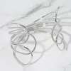 Fashnzfab Multi Wire Metal Wide Cuff Bracelet Rhodium In Metallic
