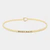 Fashnzfab Must Have Thin Metal Hook Bracelet Gold In Gold