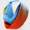 Fashnzfab Muted Watercolor Peony Printed Square Silky Satin Scarf In Multi