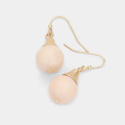 Fashnzfab Natural Stone Dangle Earrings In Multi