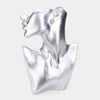 Fashnzfab Necklace Bust And Earrings Display Stand In White