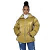 Shop Fashnzfab Non-stretch Bomber Jacket In Yellow
