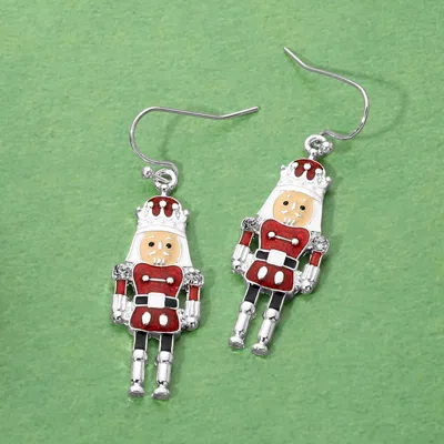 Fashnzfab Nutcracker Soldier Charm Drop Dangle Earrings In Multi