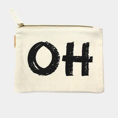 Fashnzfab Oh _cotton Canvas Eco Pouch Bag In Multi