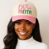 Fashnzfab Oh So Pretty Message Embroidered Five Panel Canvas Snapback Baseball Cap In Multi