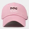 Fashnzfab Only My Dog Knows Me Well Message Embroidered Baseball Cap In Pink