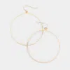 Fashnzfab Open Metal Circle Earrings In Gold