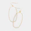 Fashnzfab Open Metal Earrings In Gold