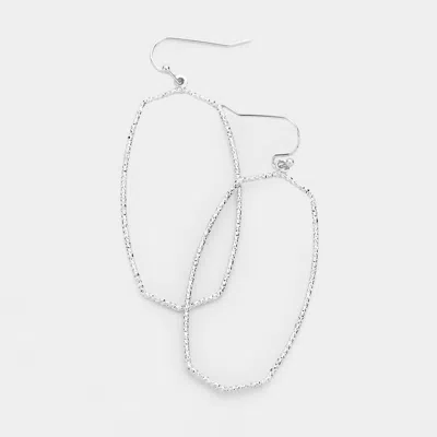 Fashnzfab Open Metal Earrings In Multi