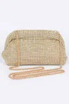 Fashnzfab Oversized Stone Party Clutch In Multi