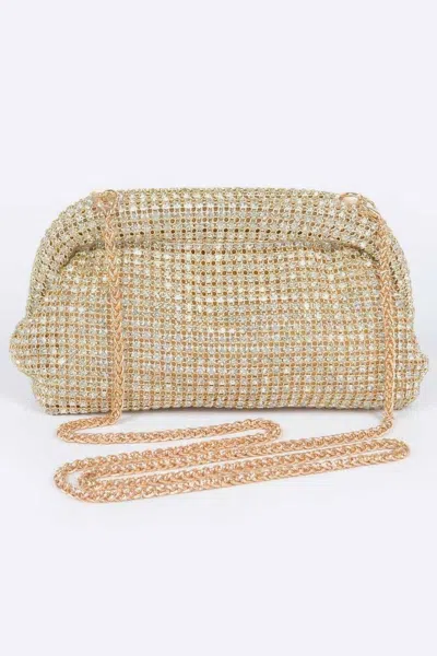 Fashnzfab Oversized Stone Party Clutch In Multi