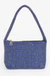 Fashnzfab Oversized Stone Small Hobo Bag In Blue