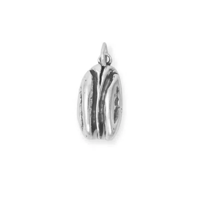 Fashnzfab Oxidized 2d Pecan Half Charm In Pattern
