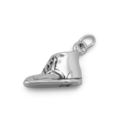 Fashnzfab Oxidized 3d Baby Shoe Charm In Orange