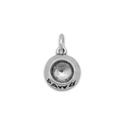 Fashnzfab Oxidized 3d "dawg" Bowl Charm In Red