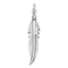 Fashnzfab Oxidized 3d Feather Charm In Metallic