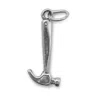Fashnzfab Oxidized 3d Hammer Charm In Pattern