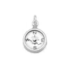 Fashnzfab Oxidized 3d Movable Compass Charm In Orange