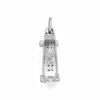 Fashnzfab Oxidized 3d Movable Skateboard Charm In Silver