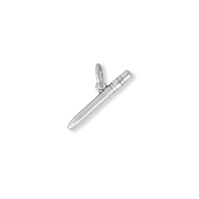 Fashnzfab Oxidized 3d Pencil Charm In Red