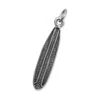 Fashnzfab Oxidized 3d Surfboard Charm In Silver