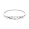 Fashnzfab Oxidized Celtic Style Bangle In Silver