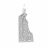 Fashnzfab Oxidized Delaware State Charm In Metallic