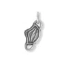 Fashnzfab Oxidized Face Mask Charm In Metallic
