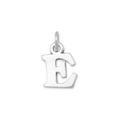 Fashnzfab Oxidized Greek Alphabet Letter Charm - Epsilon In Orange