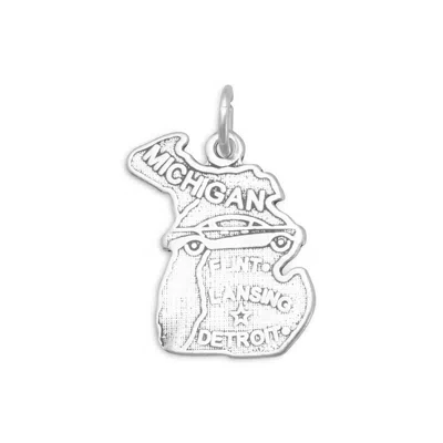 Fashnzfab Oxidized Michigan State Charm In Pattern