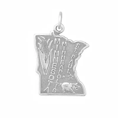Fashnzfab Oxidized Minnesota State Charm In Pink