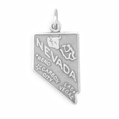 Fashnzfab Oxidized Nevada State Charm In Orange