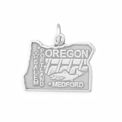 Fashnzfab Oxidized Oregon State Charm In Pink