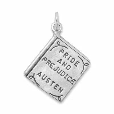 Fashnzfab Oxidized Pride And Prejudice Book Charm In Pink