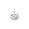 Fashnzfab Oxidized Round "hope" Charm In Metallic