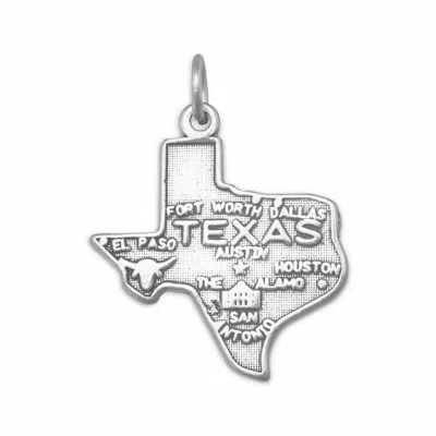 Fashnzfab Oxidized Texas State Charm In Pink