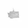 Fashnzfab Oxidized Washington State Charm In Purple