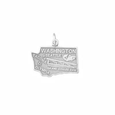 Fashnzfab Oxidized Washington State Charm In Purple