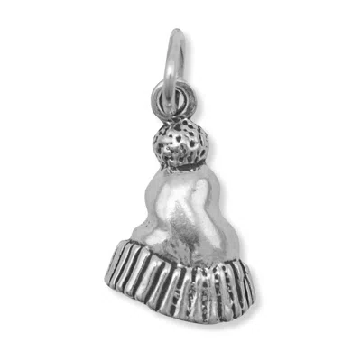 Fashnzfab Oxidized Winter Hat Charm In Pink