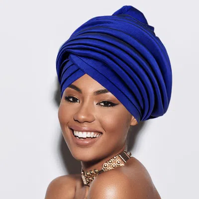 Fashnzfab Padded Puffer Turban Hat In Multi